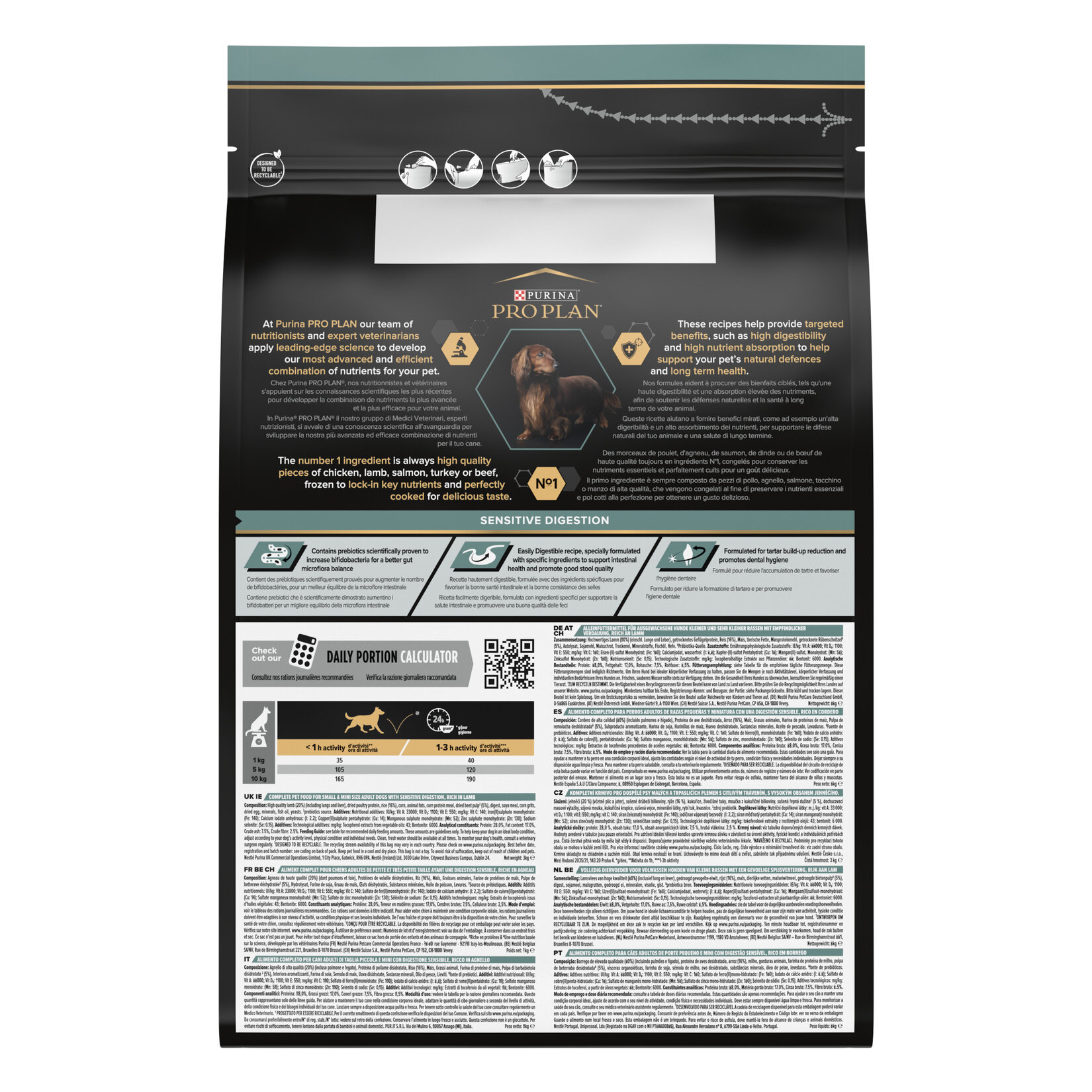 Proplan Küçük Irk Yetişkin Köpek Kuzulu Mama 3 Kg - Görsel 2