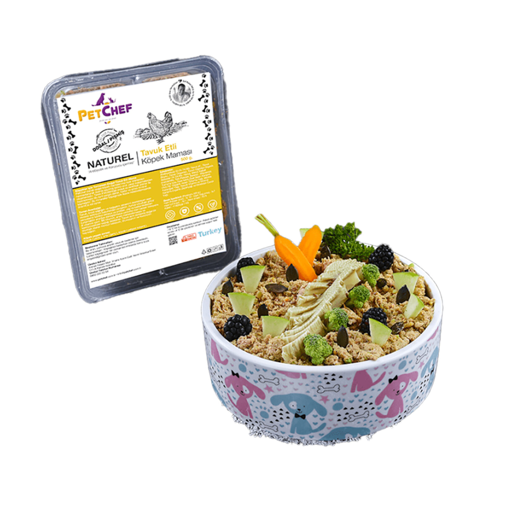 Petchef Naturel Tavuk Etli Köpek Maması Küçük Irk 500 G - Görsel 1