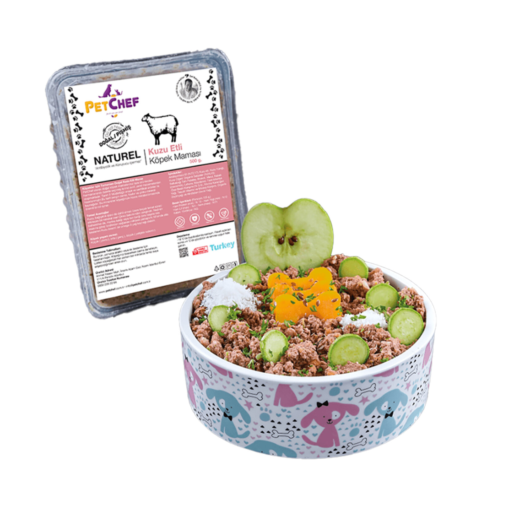 Petchef Naturel Kuzu Etli Köpek Maması Küçük Irk 500 G - Görsel 1