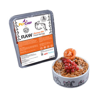 Petchef Raw Somon Etli Kedi Maması 500 G