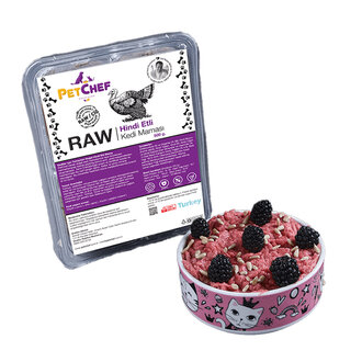 Petchef Raw Hindi Etli Kedi Maması 500 G