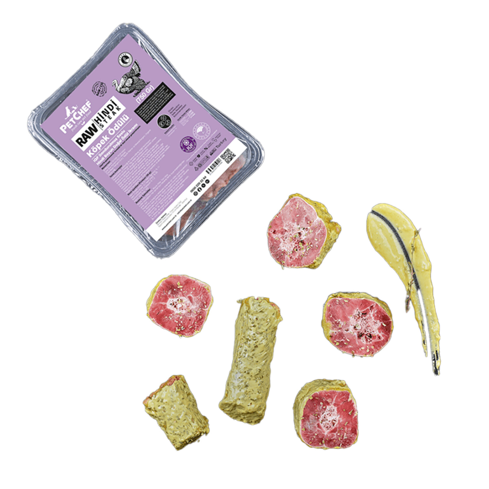 Petchef Raw Hindi Boyun Steak 750 G - Görsel 1