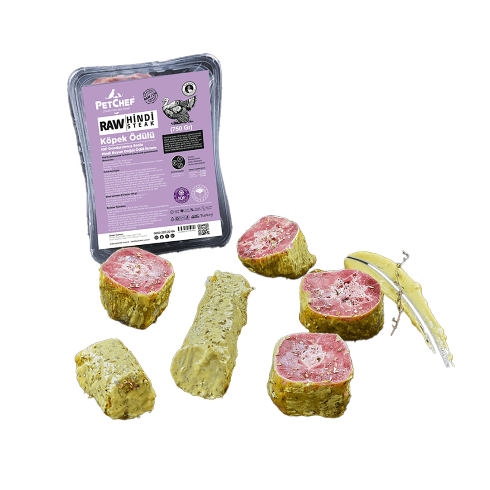 Petchef Raw Hindi Boyun Steak 750 G - Görsel 2