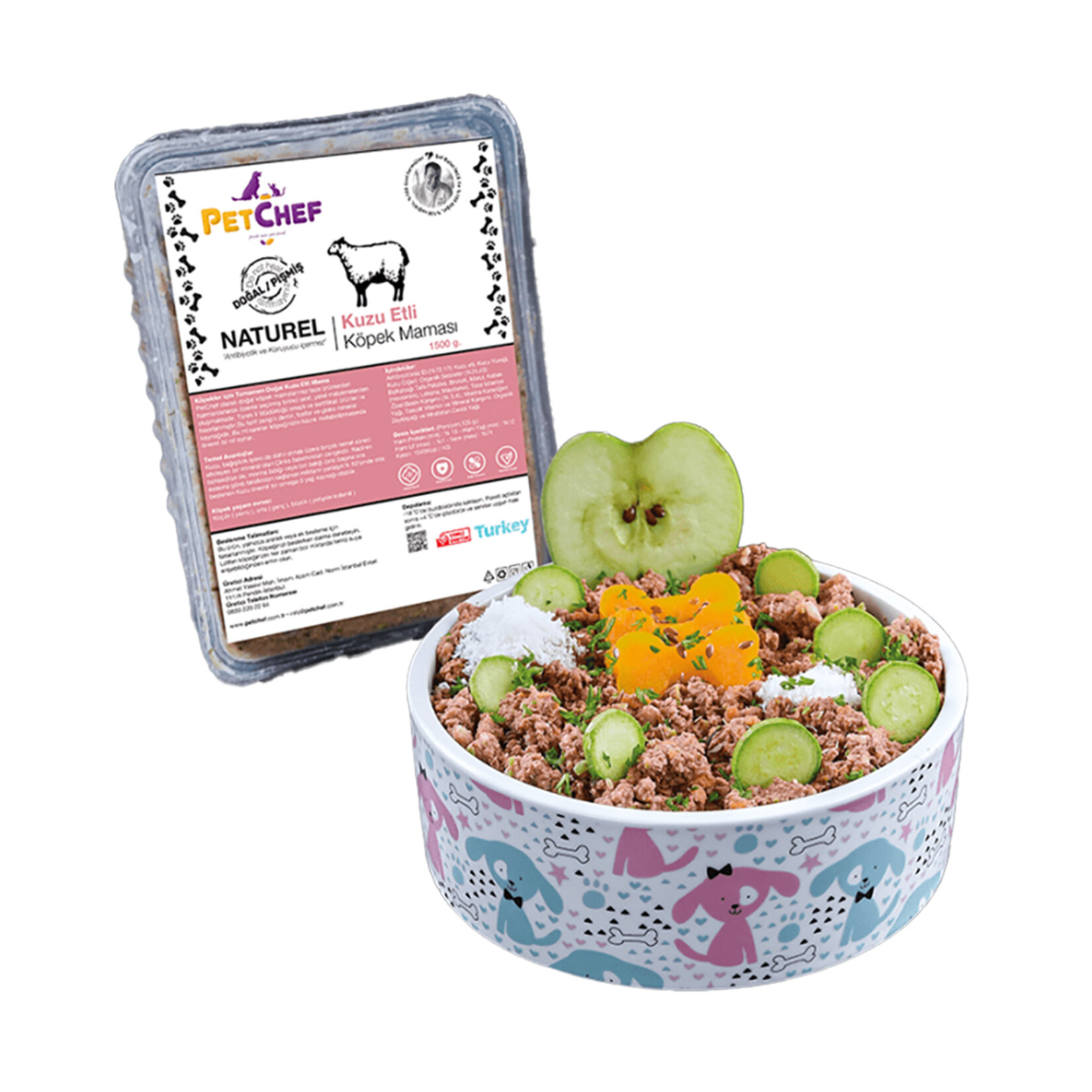 Petchef Naturel Kuzu Etli Köpek Maması Büyük Irk 1500 G - Görsel 1