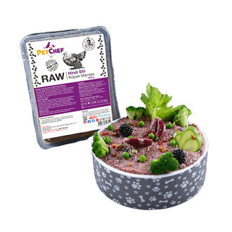Petchef Raw Hindi Etli Köpek Maması Büyük Irk 1500 G