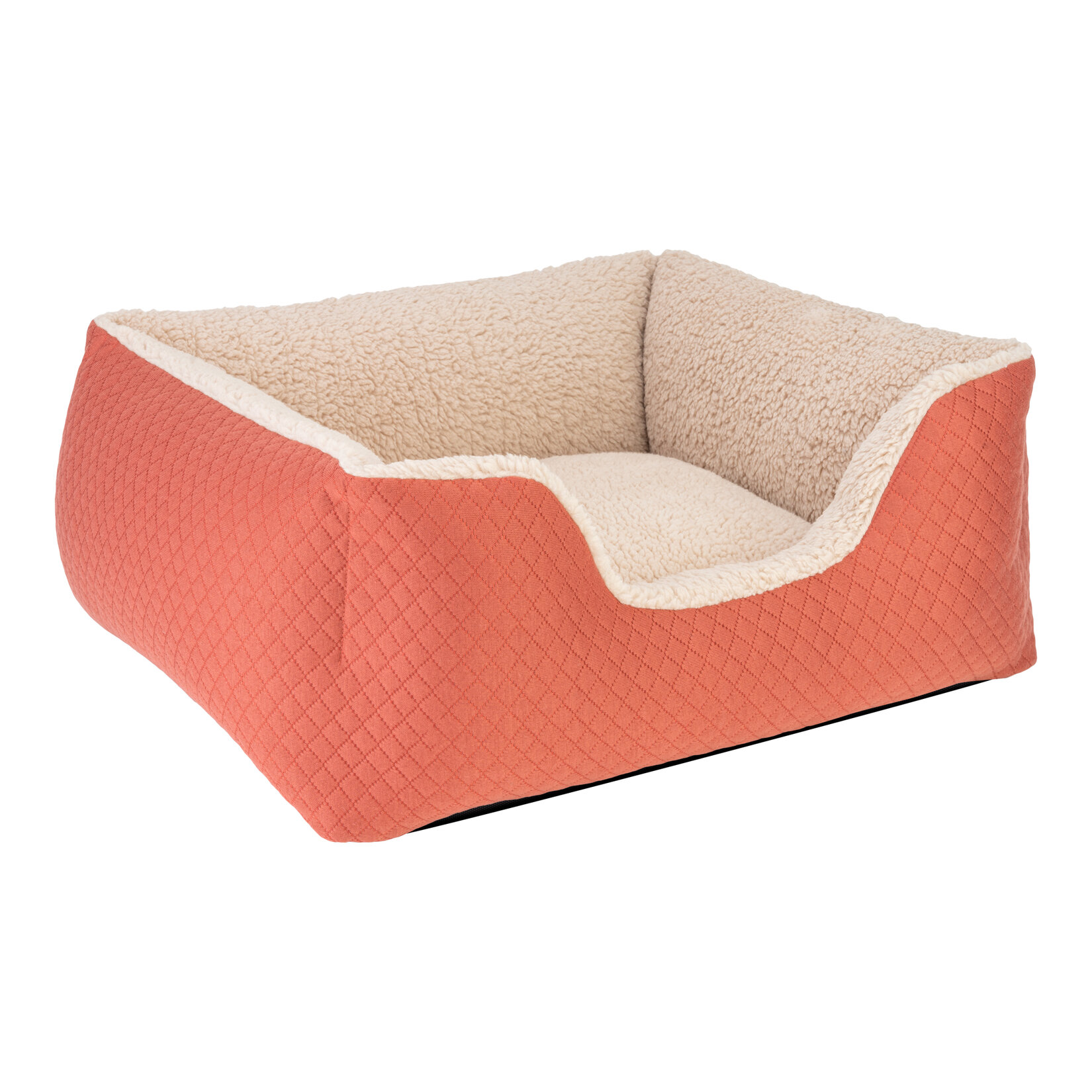 Pet Comfort Echo Kedi - Köpek Yatak Tarçın / Ekru Peluş S - Görsel 2