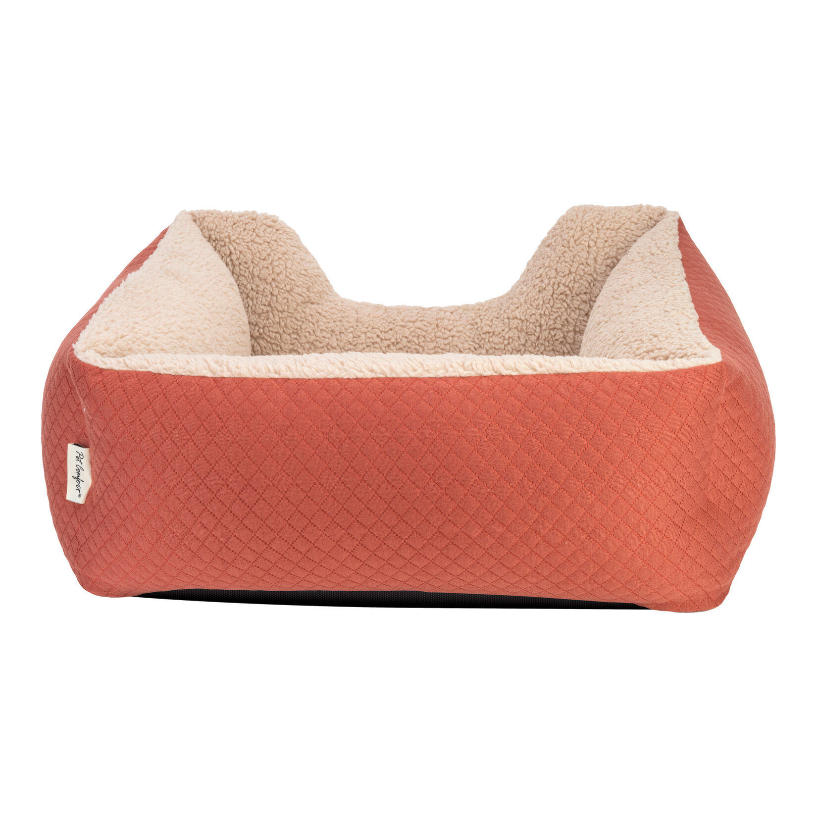Pet Comfort Echo Kedi - Köpek Yatak Tarçın / Ekru Peluş S - Görsel 3