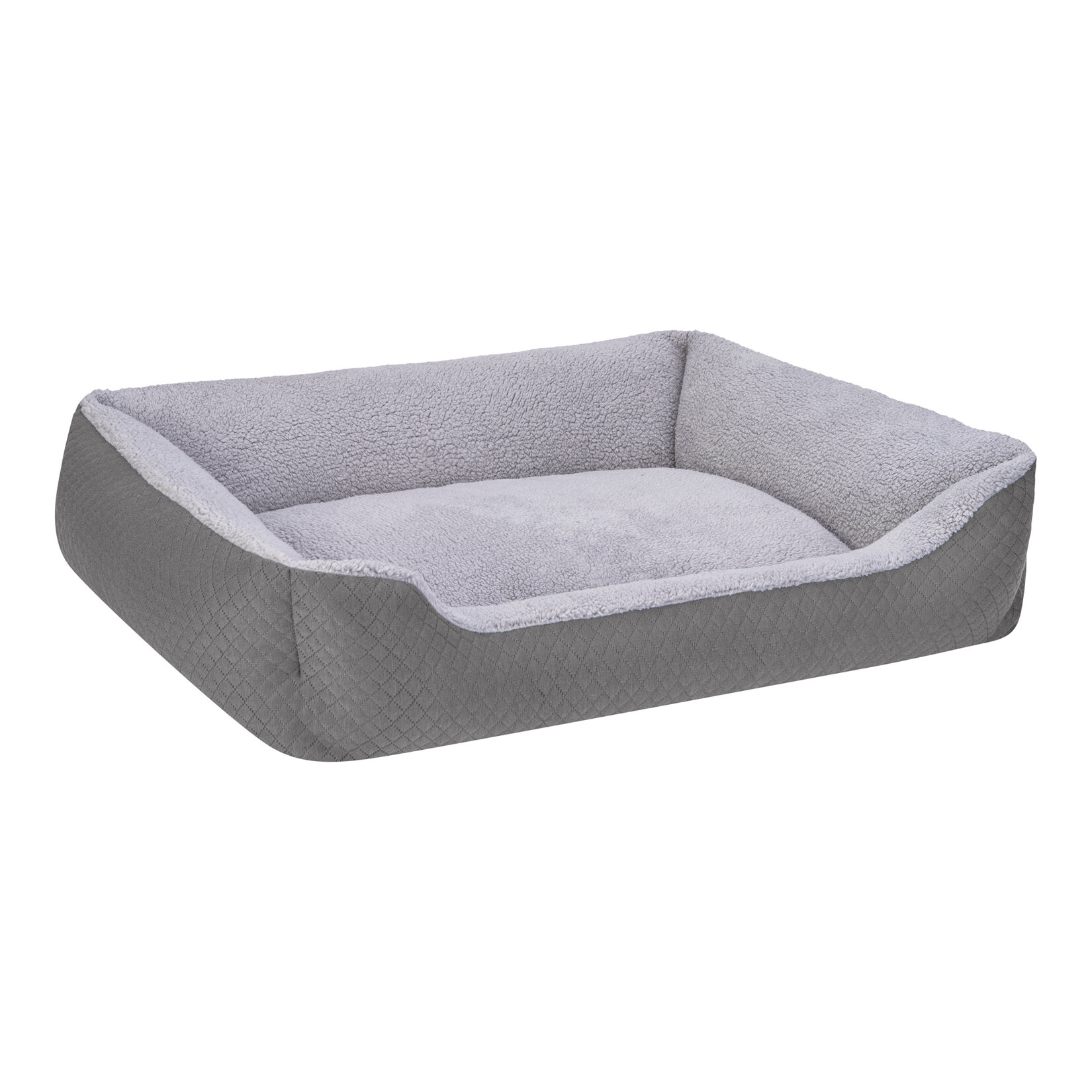 Pet Comfort Bravo Duo Köpek Yatak Gri / Gri Peluş L - Görsel 2