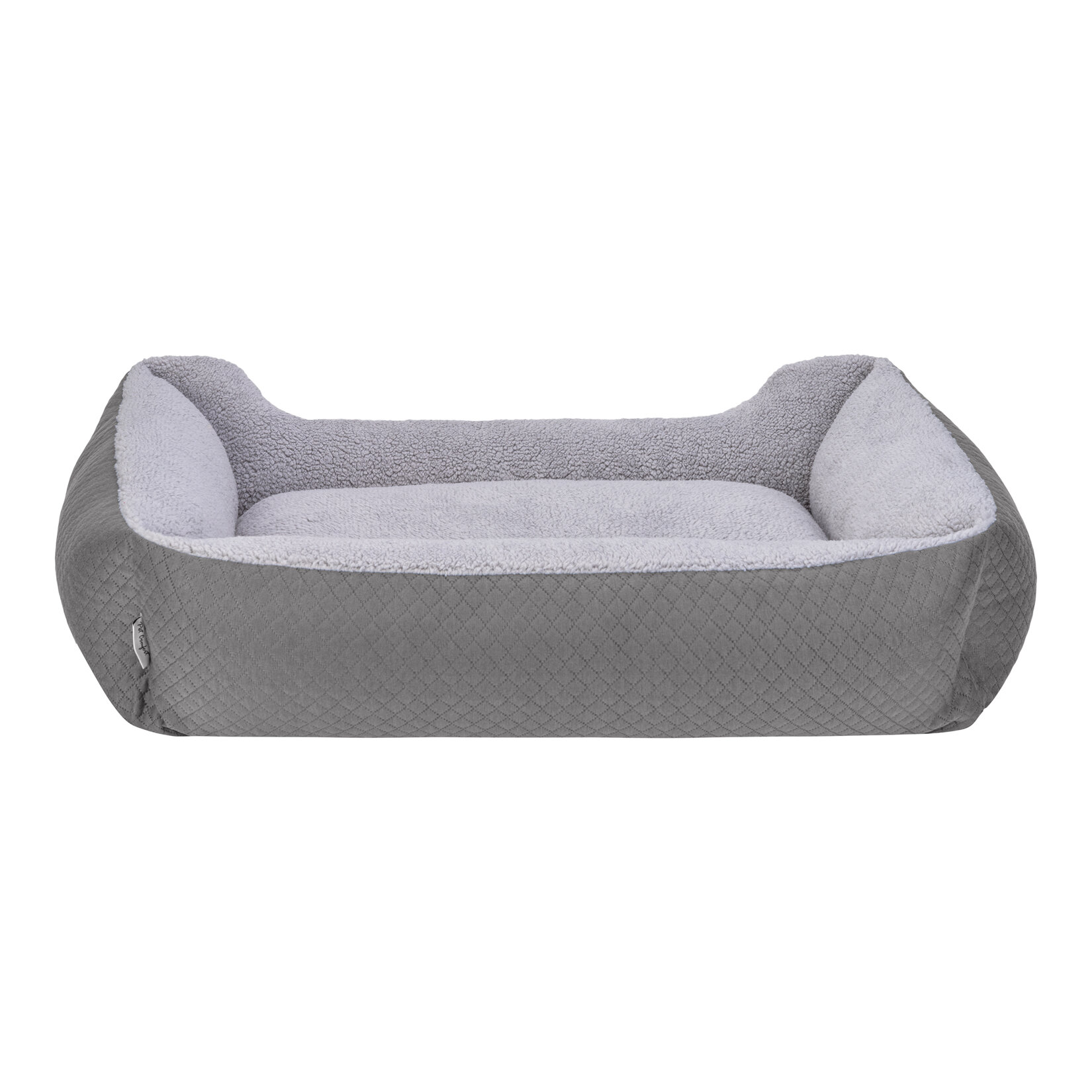 Pet Comfort Bravo Duo Köpek Yatak Gri / Gri Peluş L - Görsel 3
