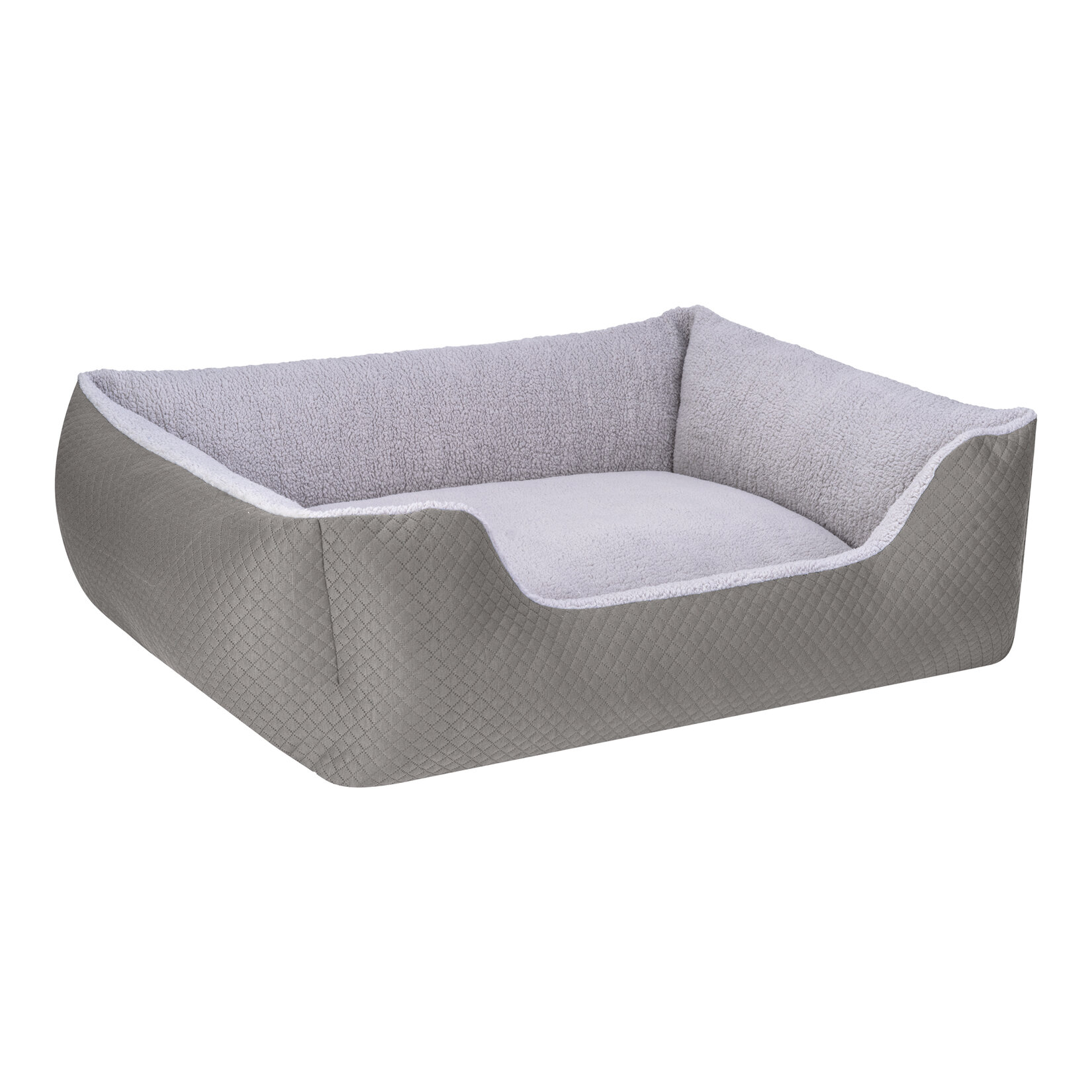 Pet Comfort Echo Köpek Yatak Gri / Gri Peluş L - Görsel 2