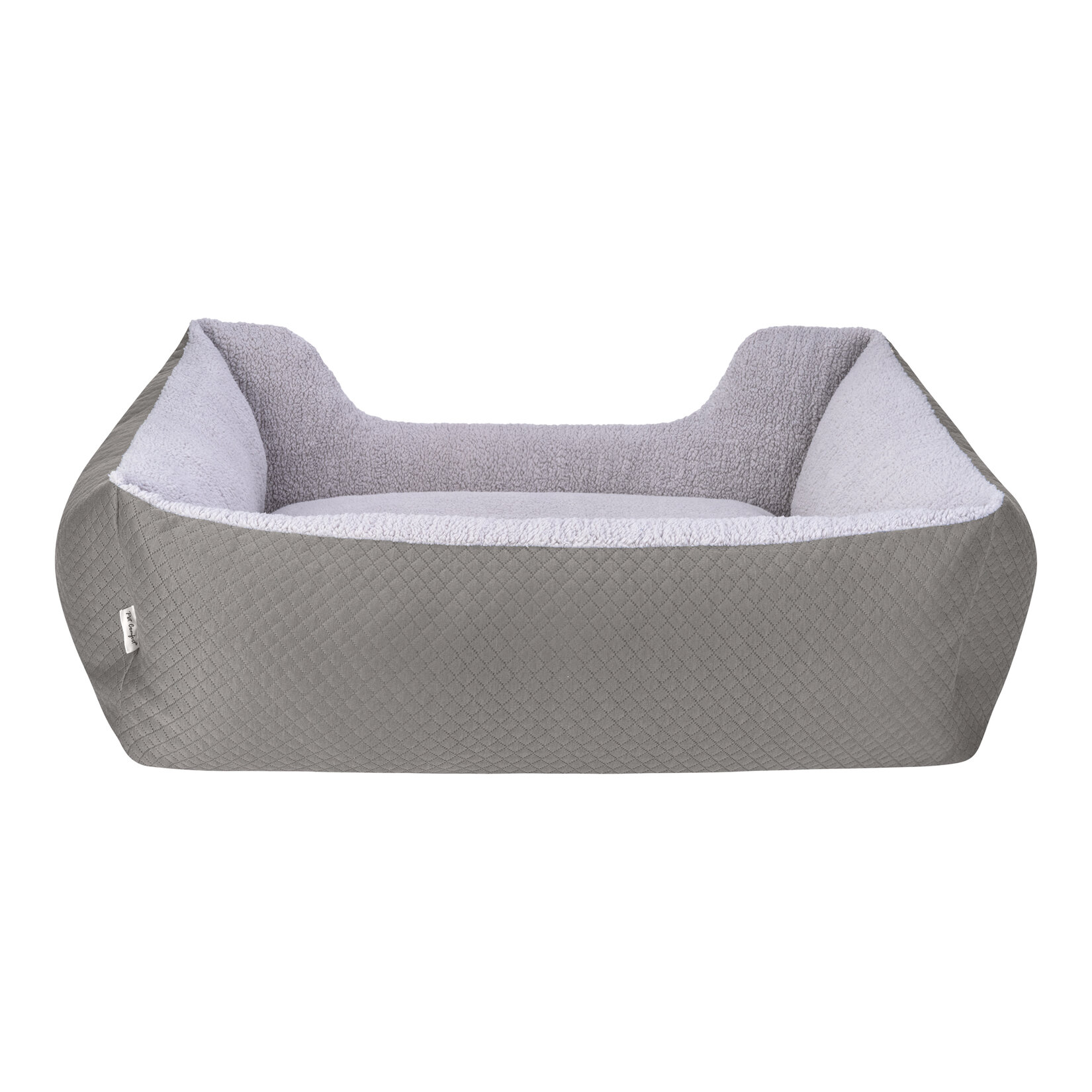 Pet Comfort Echo Köpek Yatak Gri / Gri Peluş L - Görsel 3