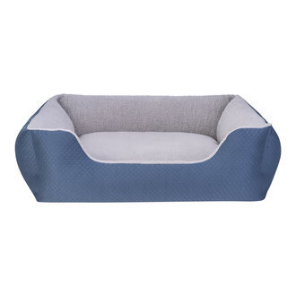 Pet Comfort Echo Köpek Yatak Mavi / Gri Peluş L