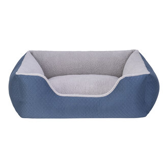 Pet Comfort Echo Köpek Yatak Mavi / Gri Peluş M