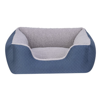 Pet Comfort Echo Kedi - Köpek Yatak Mavi / Gri Peluş S