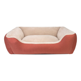 Pet Comfort Echo Köpek Yatak Tarçın / Ecru Peluş L