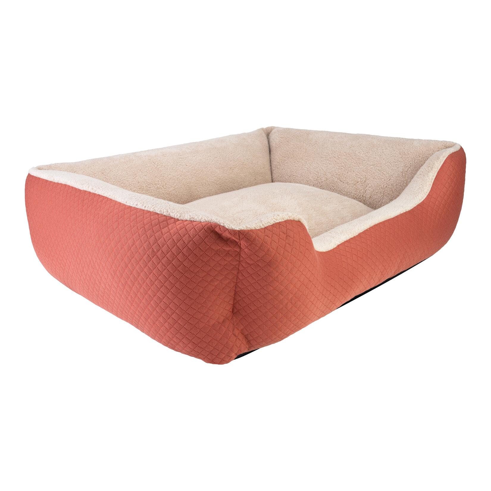 Pet Comfort Echo Köpek Yatak Tarçın / Ecru Peluş L - Görsel 2