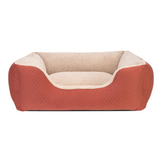 Pet Comfort Echo Köpek Yatak Tarçın / Ecru Peluş M