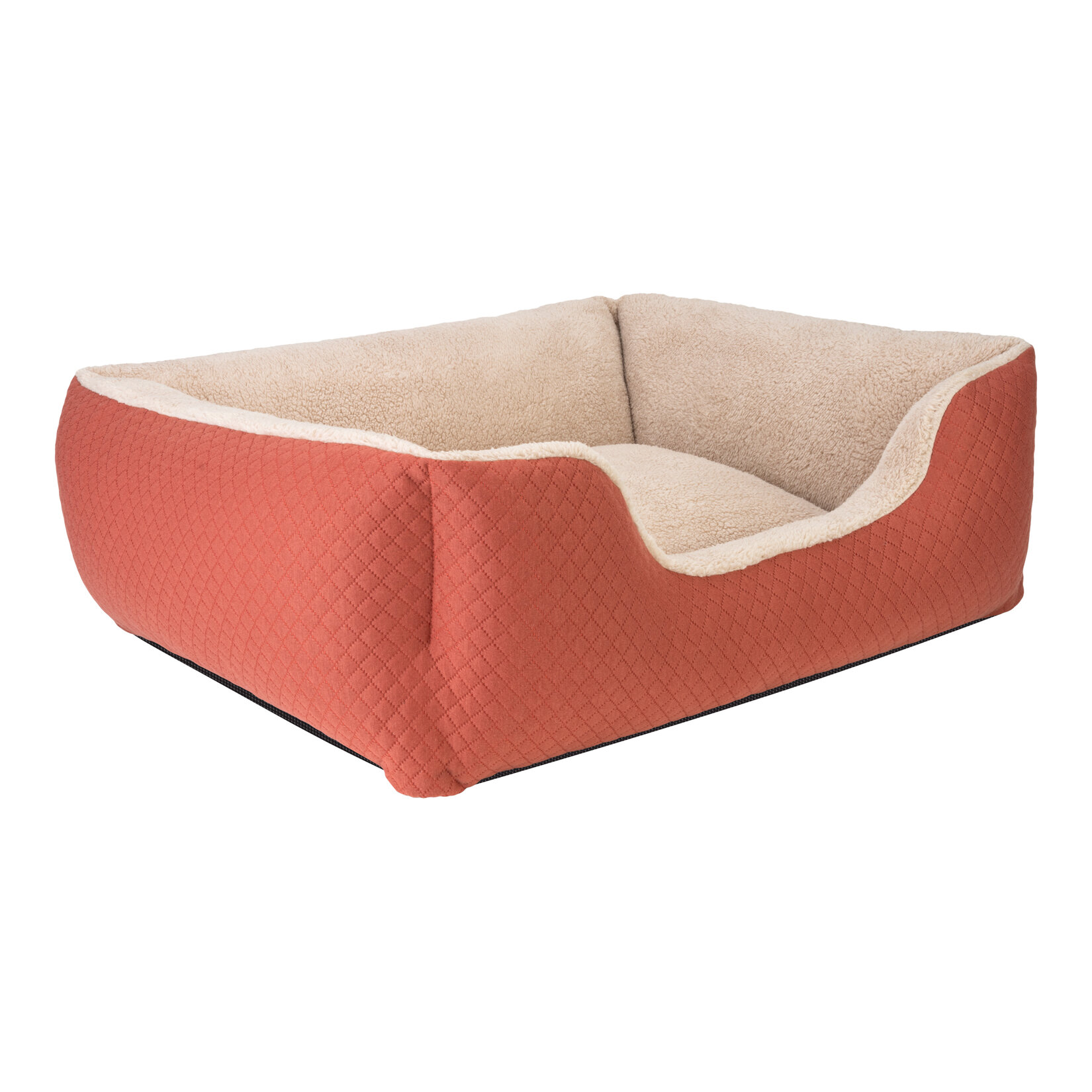 Pet Comfort Echo Köpek Yatak Tarçın / Ecru Peluş M - Görsel 2