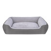 Pet Comfort Bravo Duo Köpek Yatak Gri / Gri Peluş XL - Görsel 1