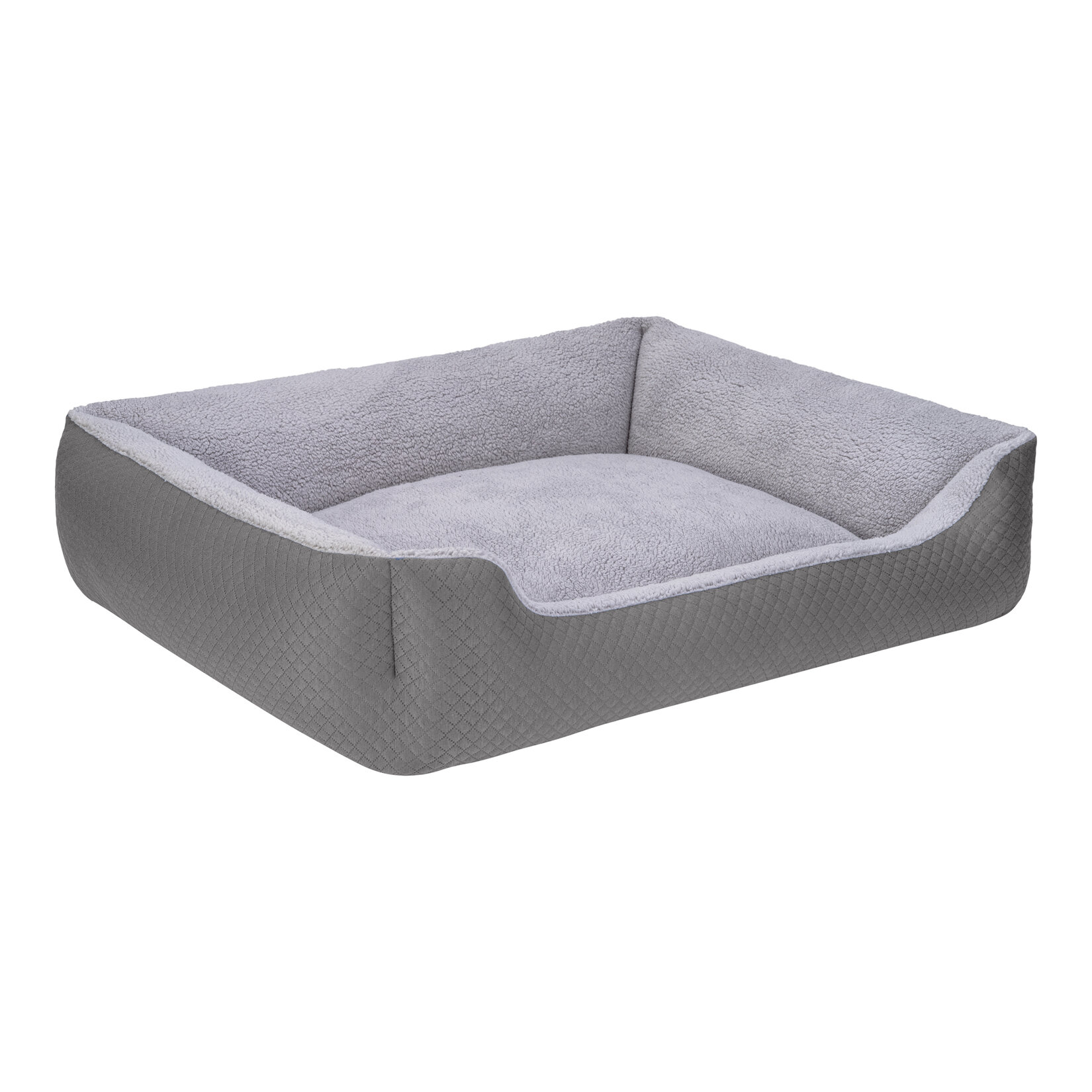 Pet Comfort Bravo Duo Köpek Yatak Gri / Gri Peluş XL - Görsel 2