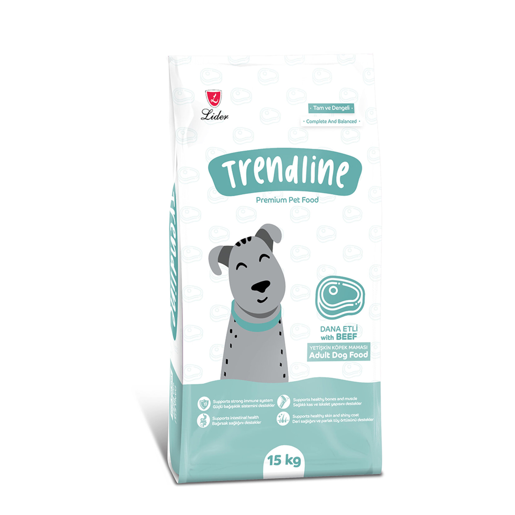 Trendline Biftekli Yetişkin Köpek Maması 15 Kg