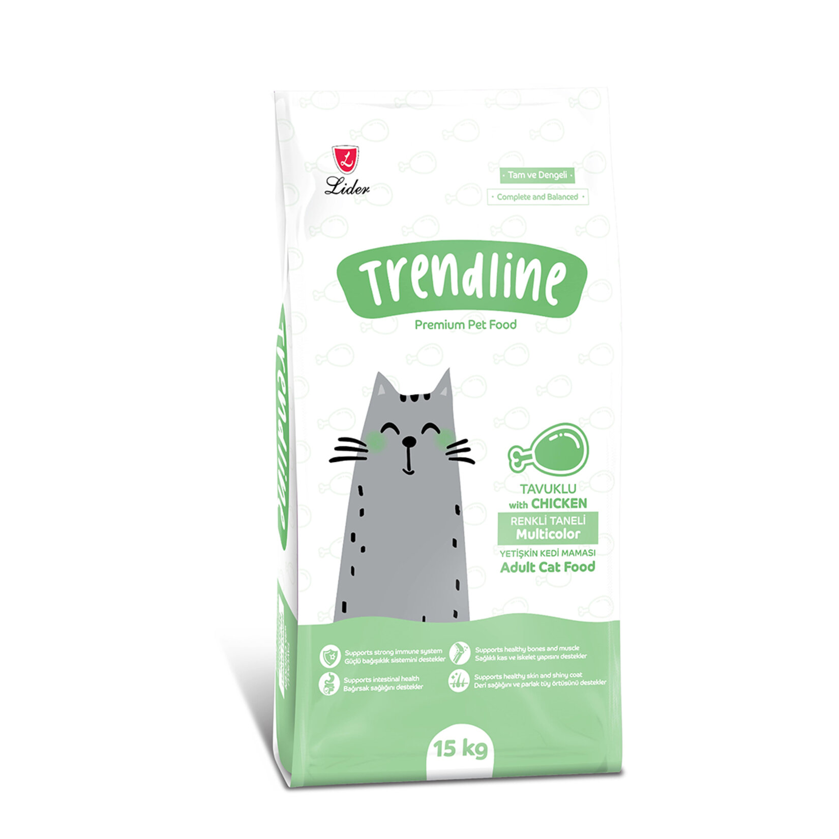 Trendline Multicolor Kedi Maması 15 Kg