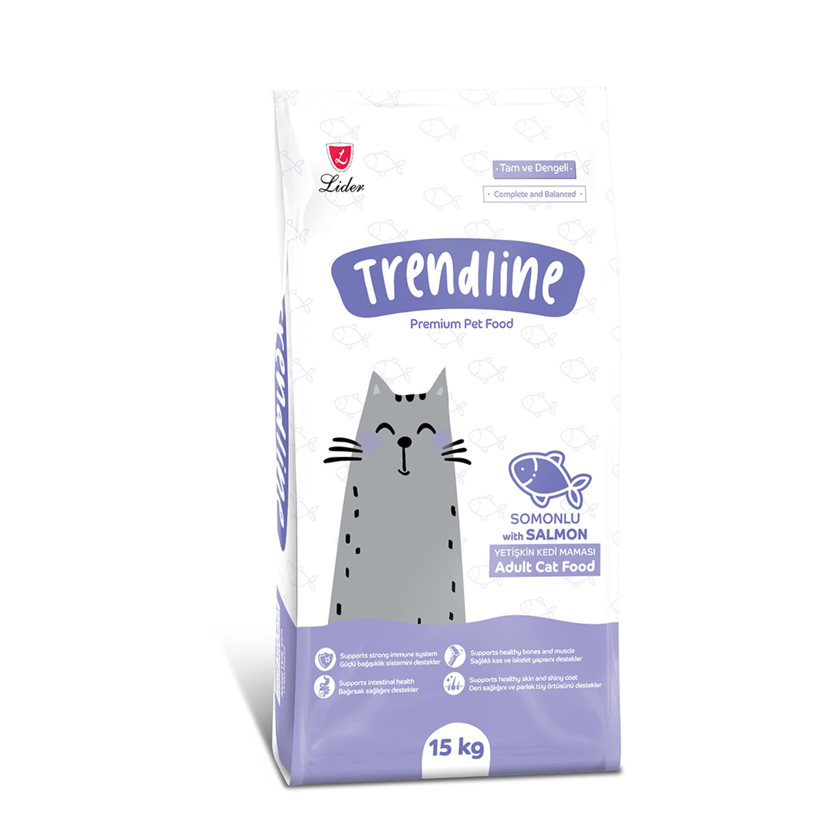 Trendline Somonlu Yetişkin Kedi Maması 15 Kg