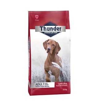 Thunder Kuzu Etli ve Pirinçli Köpek Maması 15 Kg