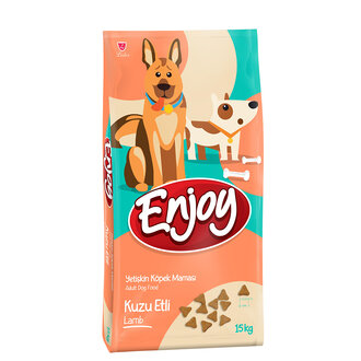 Enjoy Kuzu Etli Yetişkin Köpek Maması 15 Kg