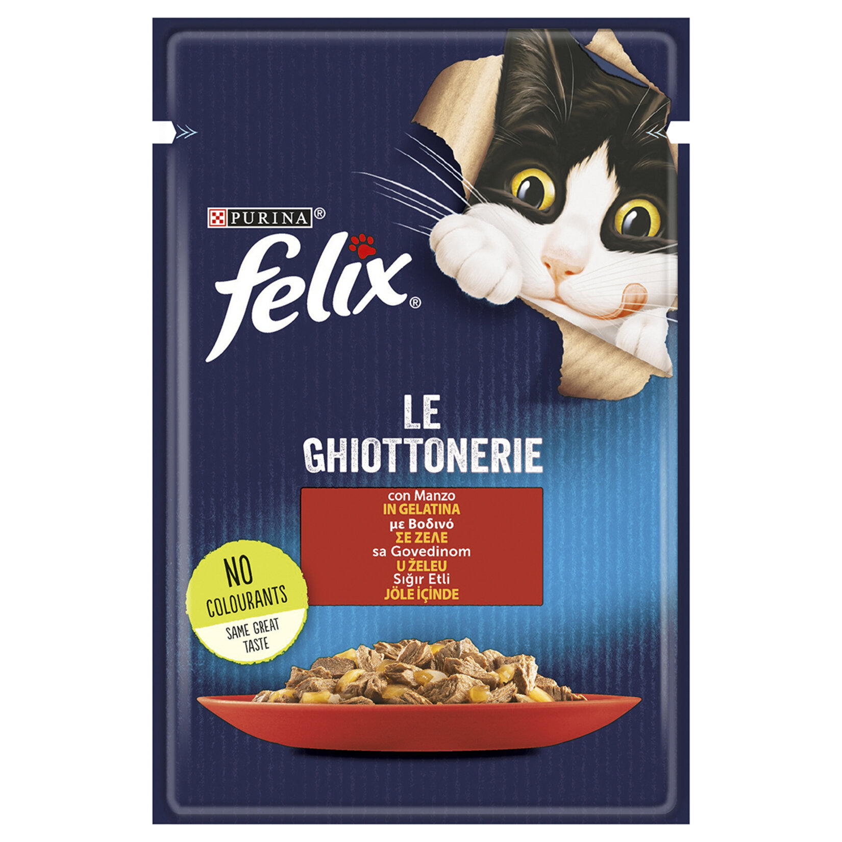 Felix Sığır Etli Yaş Kedi Maması 85 G