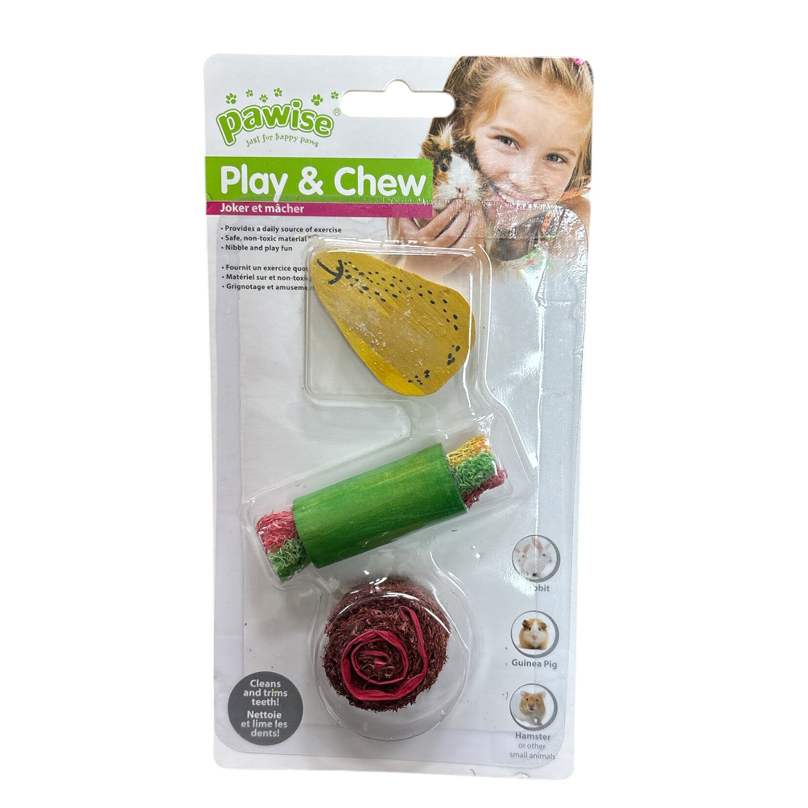 Pawise Ahşap & Lif Yenebilir Kemirme Oyuncak