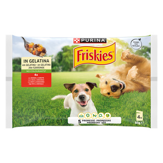 Friskies Biftekli & Havuçlu Köpek Yaş Mama 4 x 85 G