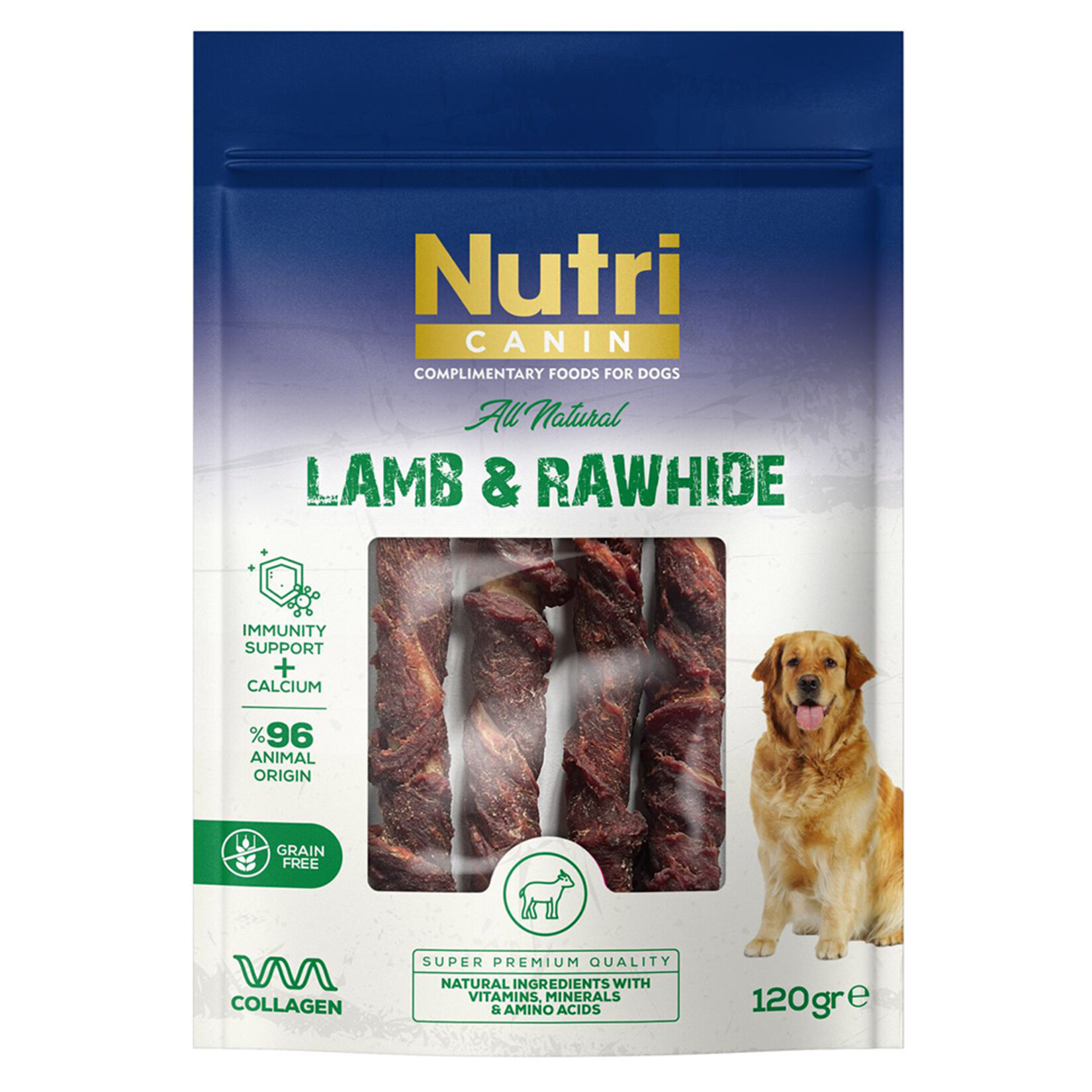 Nutri Canin Kuzu Eti Sarılı Kemik 120 G