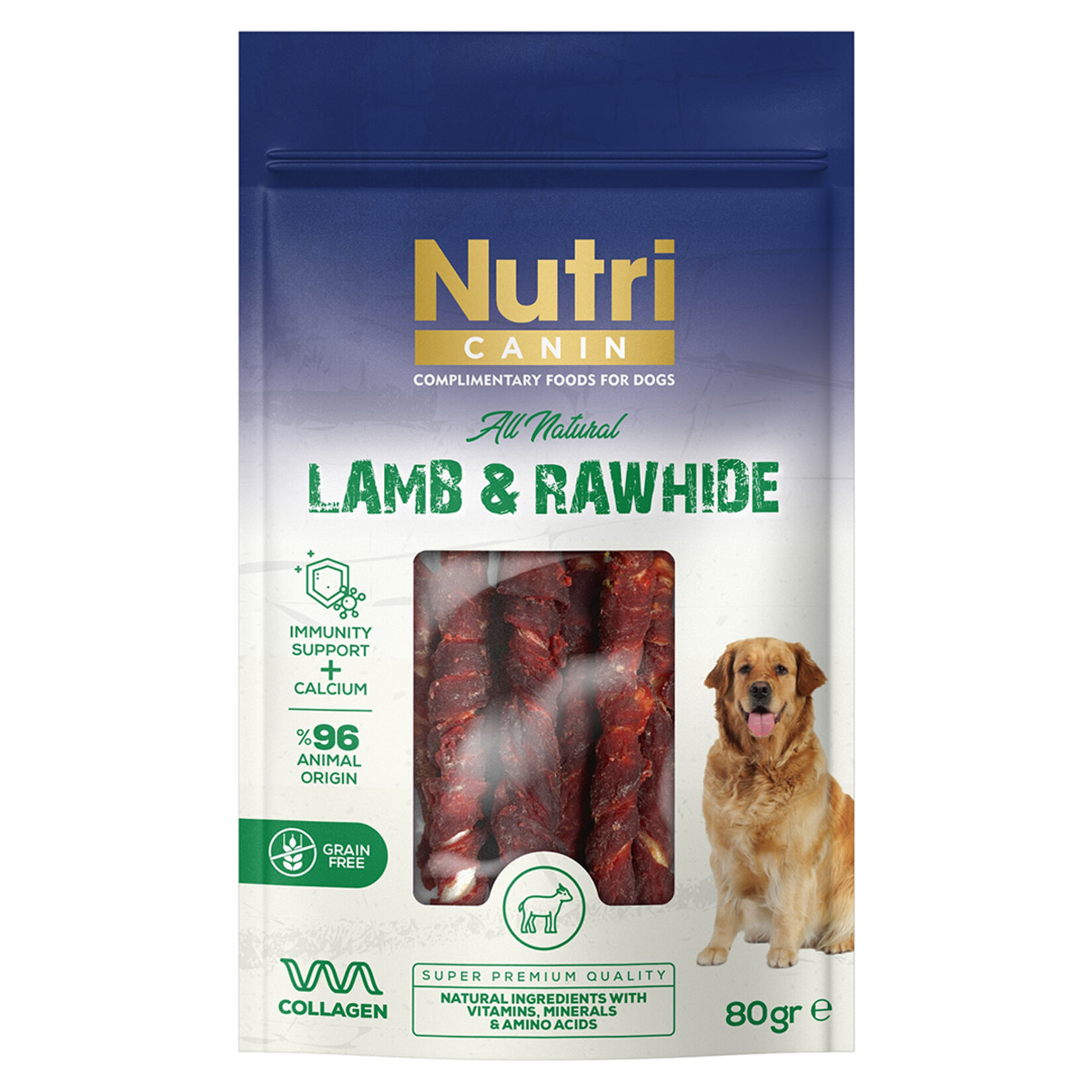 Nutri Canin Kuzu Eti Sarılı Kemik 80 G