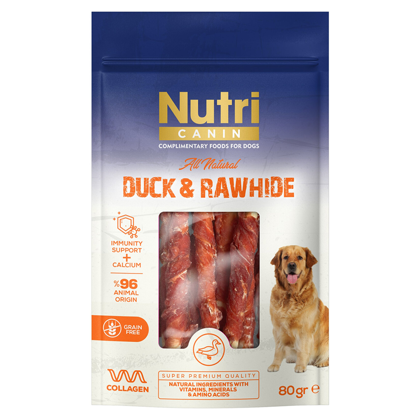Nutri Canin Ördek Eti Sarılı Kemik 80 G