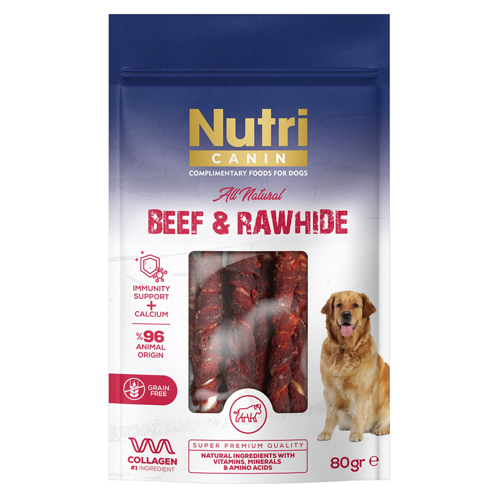 Nutri Canin Sığır Eti Sarılı Kemik 80 G