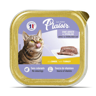 Plaisir Ezme Hindili Kedi Yaş Maması 100 G