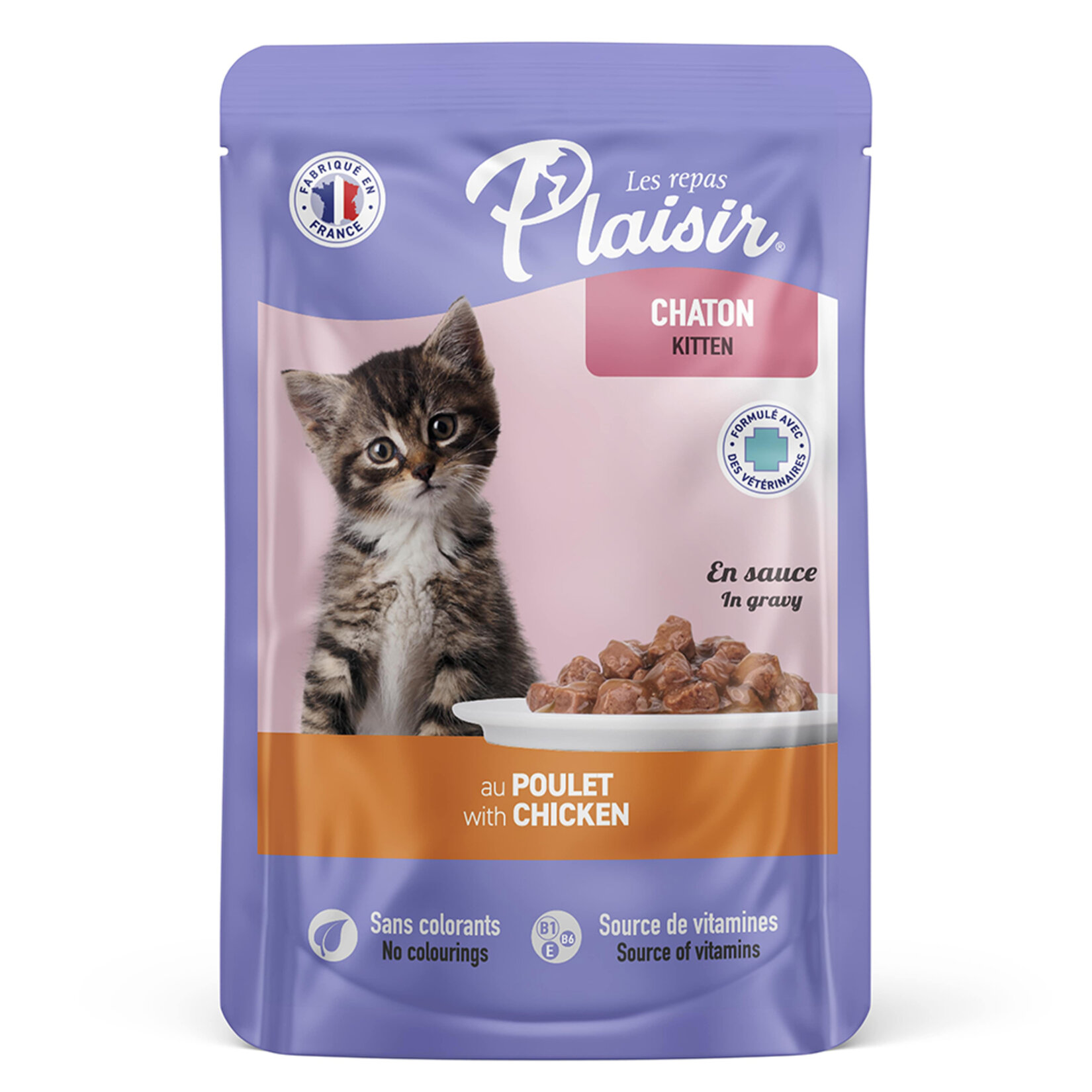 Plaisir Parça Etli Tavuklu Yavru Kedi Yaş Maması 100 G