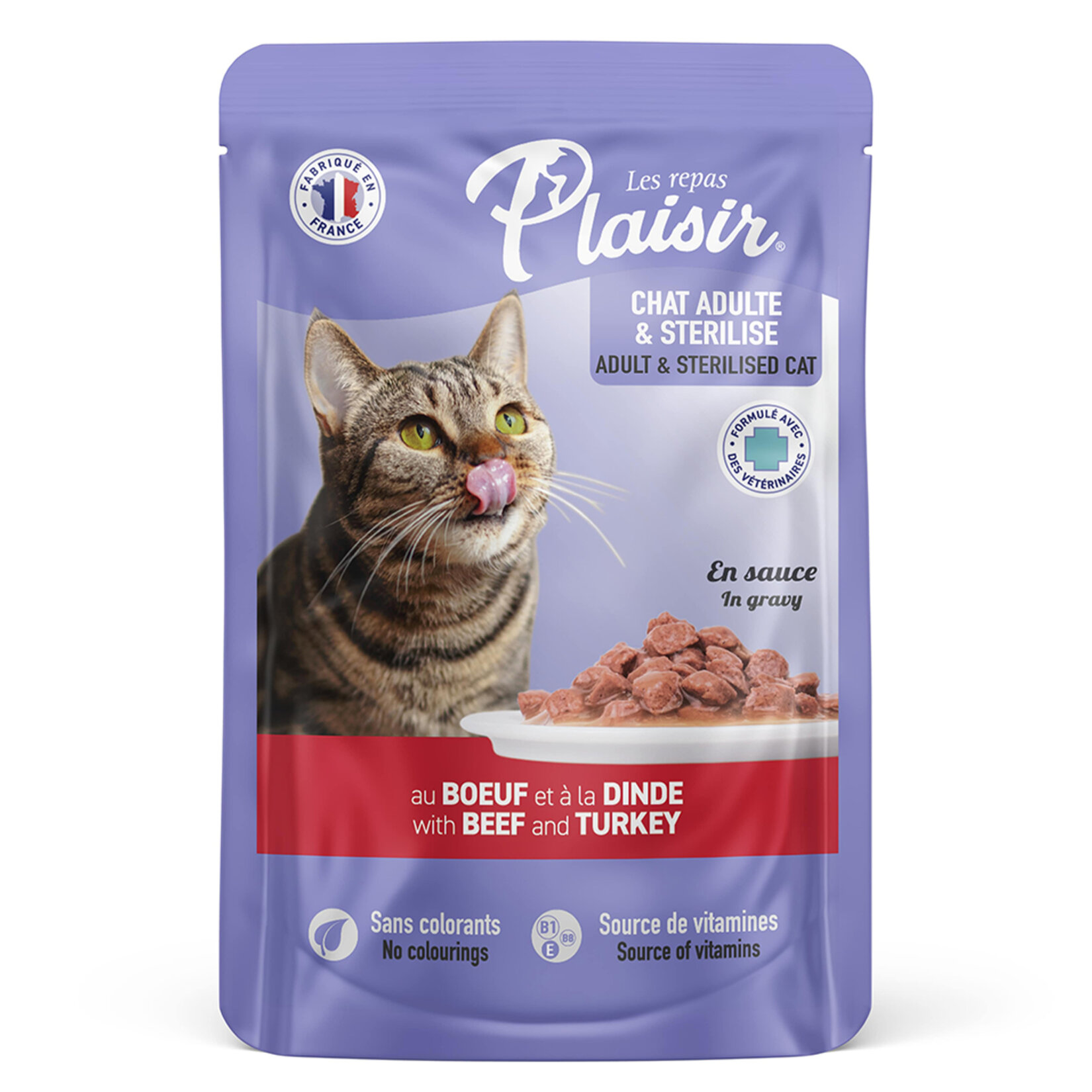 Plaisir Parça Etli Sığır Hindili Kedi Yaş Mama 100 G