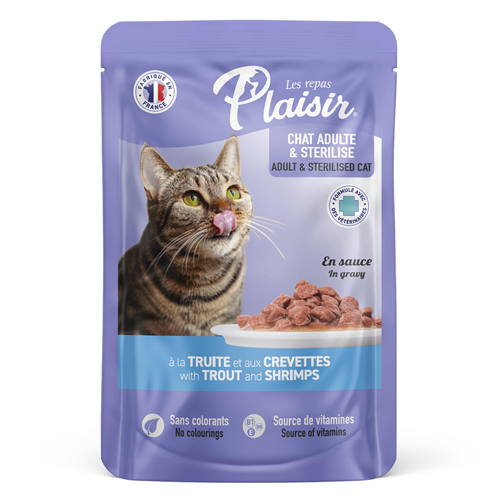 Plaisir Parça Etli Alabalık Karides Kedi Yaş Maması 100 G