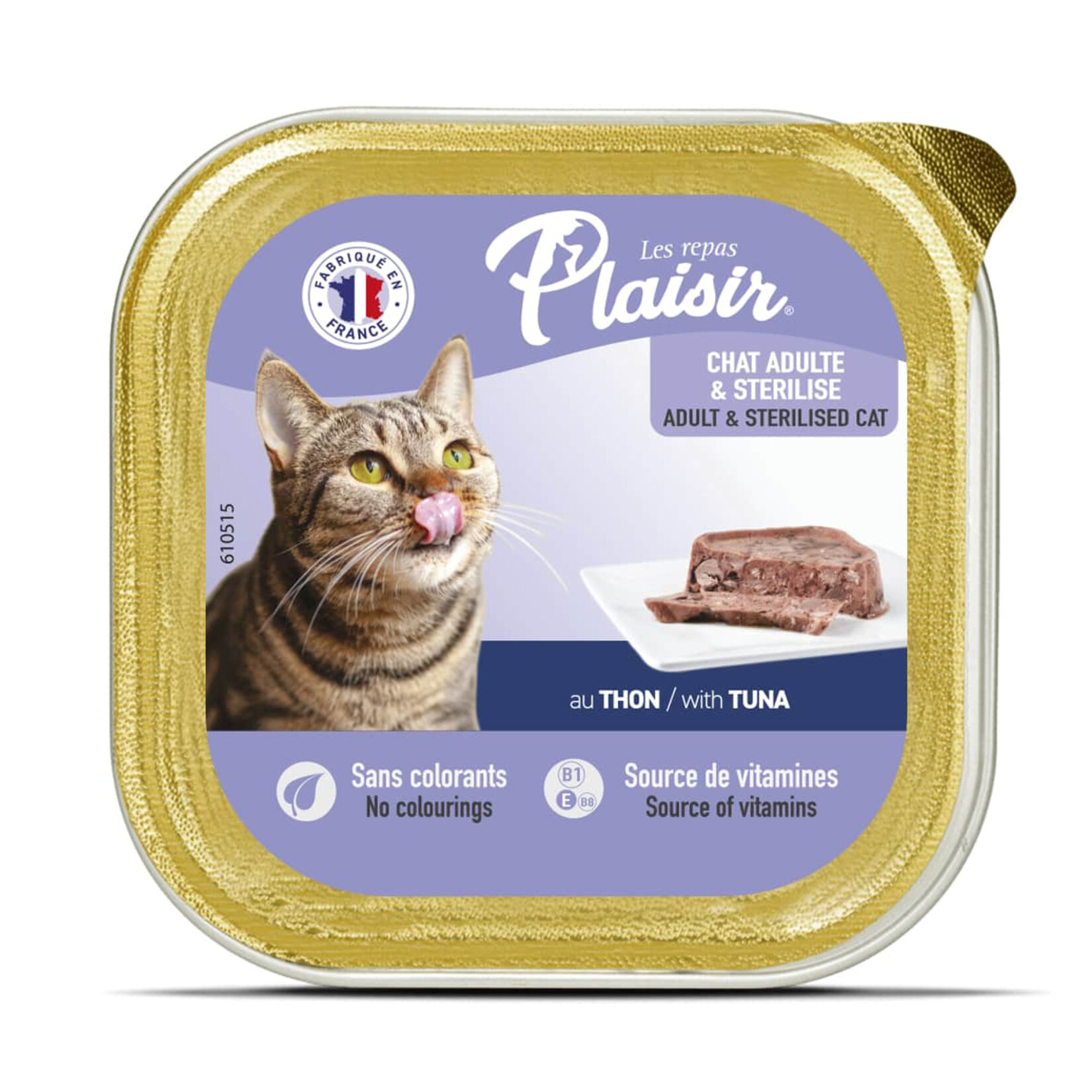Plaisir Ezme Ton Balıklı Kedi Yaş Maması 100 G