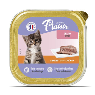 Plaisir Ezme Tavuklu Yavru Kedi Yaş Maması 100 G