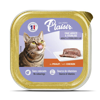Plaisir Ezme Tavuklu Kedi Yaş Maması 100 G