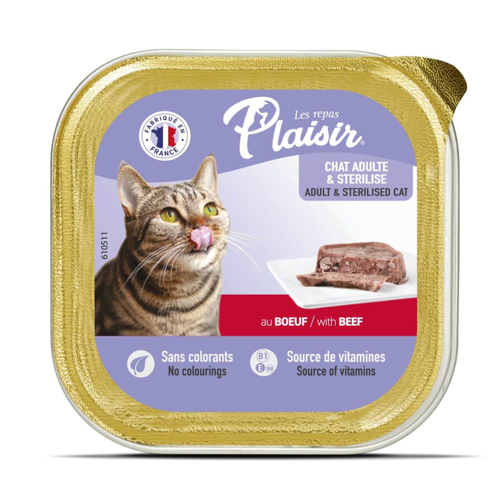 Plaisir Ezme Sığır Etli Kedi Yaş Maması 100 G