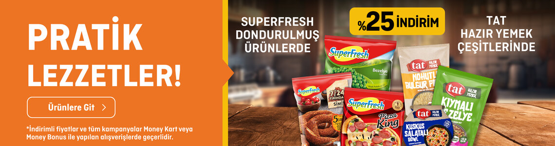 Migros Marketlerde Pratik Lezzetlerde %25 İndirim