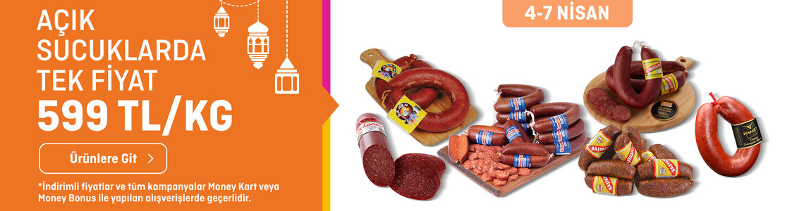 Açık Sucuklarda Tek Fiyat 599 TL