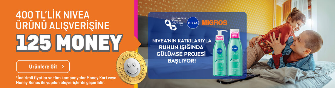 400 TL’lik Nivea ürünü alımına 125 Money