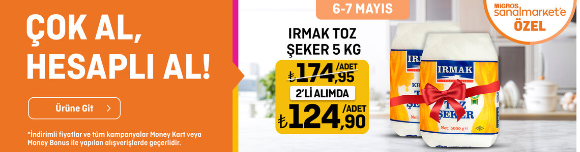 Irmak Toz Şeker 5 Kg