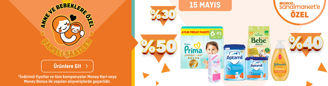 Migros Sanal Market'te Şanslı Saatler! (Anne-Bebek)