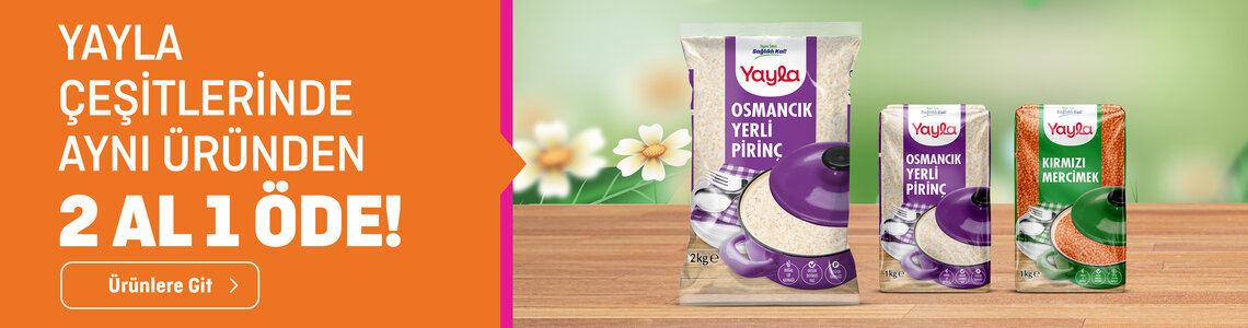 Yayla Ürünlerinde 2 Al 1 Öde